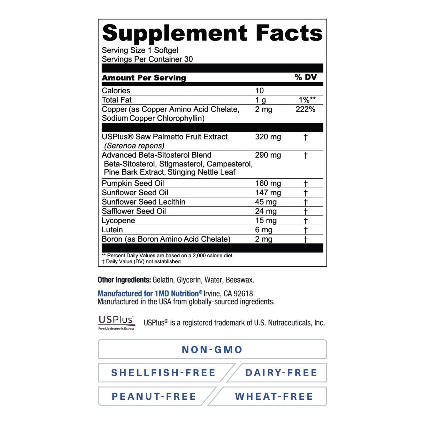 ProstateMD Comprehensive Prostate Support Supplement