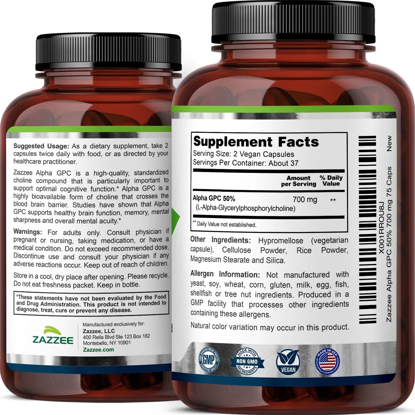 Alpha GPC Choline Vegan Capsules
