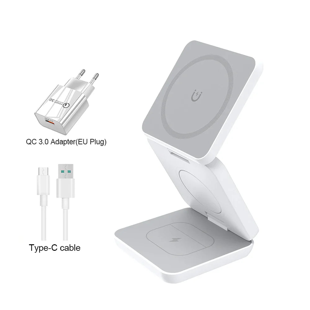 3-in-1 Foldable Magnetic Charger