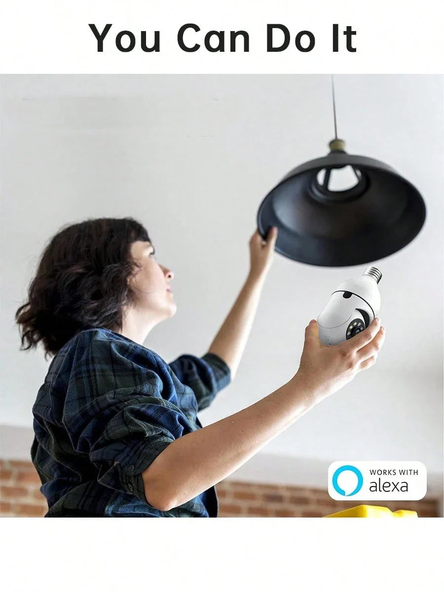 WESECUU 2K Light Bulb Camera